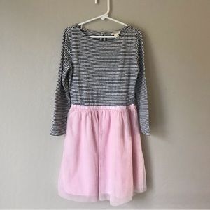 Crewcuts Striped Tulle Dress